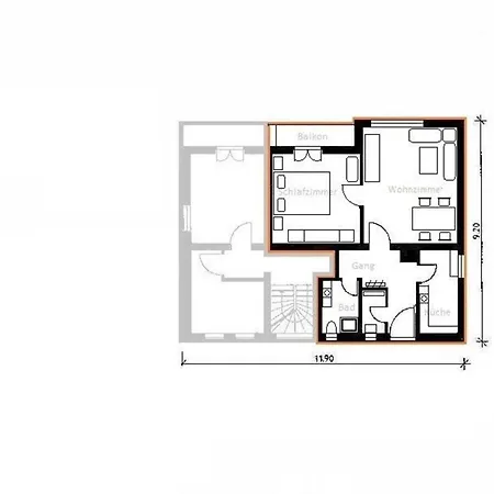 Ferienwohnung In Mit Grossem Garten Lägenhet